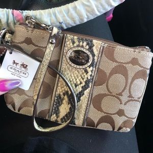 COACH wristlet/coin purse